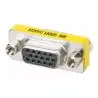 Adaptador de Video y Conversor,Copla Vga Adaptador Db15 Hembra Cambiador Genero Y Extension