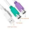 Adaptadores y Cables,Cable Adaptador Usb Ps2 Para Teclado Mouse Windows,mac,linux
