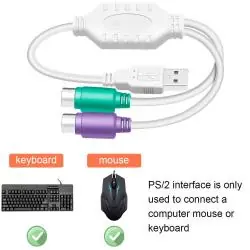 Adaptadores y Cables,Cable Adaptador Usb Ps2 Para Teclado Mouse Windows,mac,linux