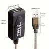 Adaptadores y Cables,Cable Alargador USB Activo Extension de 20 metros Macho Hembra