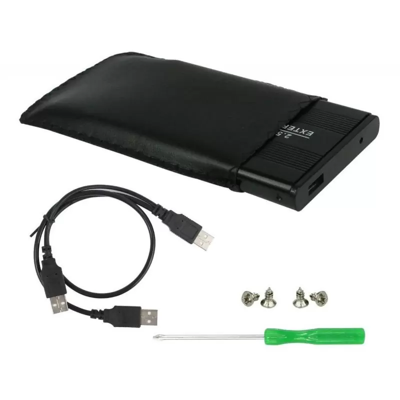 Accesorios Almacenamiento,Cofre SATA Case Para Disco Duro 2.5 Usb Notebook - Cable Doble "Y"
