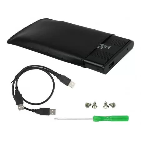 Accesorios Almacenamiento,Cofre SATA Case Para Disco Duro 2.5 Usb Notebook - Cable Doble "Y"