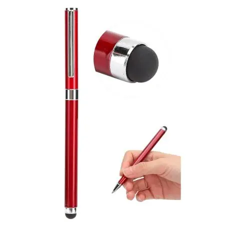 Lapices,Lapiz Tactil Touch Doble Punta Pantalla Celular Tablet Ipad - Con Tapa