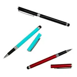 Lapices,Lapiz Tactil Touch Doble Punta Pantalla Celular Tablet Ipad - Con Tapa