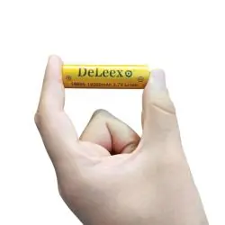 Pilas y Baterias,Pila Bateria 18650 Recargable Para Linterna Foco Laser Vaper - Dorada