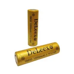 Pilas y Baterias,Pila Bateria 18650 Recargable Para Linterna Foco Laser Vaper - Dorada