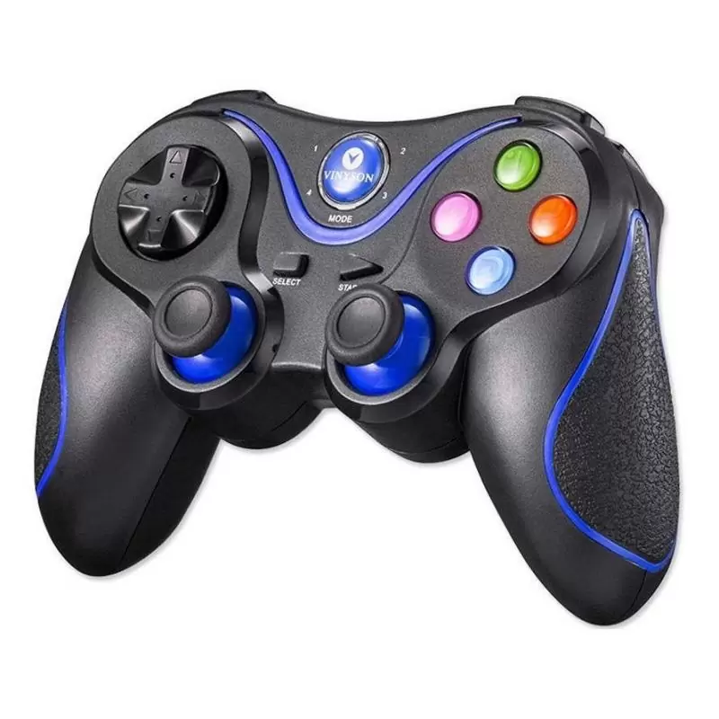 control JOYSTICK INALAMBRICO BLUETOOTH RECARGABLE PARA CELULAR ANDROID AZUL