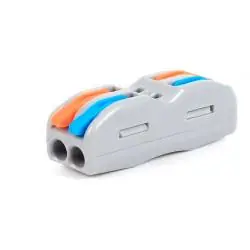 Otros,Conector Adaptador Empalme Rapido Electrico Cables Corriente 2 Tomas