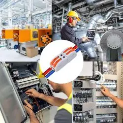 Otros,Conector Empalme Adaptador Rapido Electrico Cables Corriente 2 Tomas