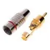 Adaptadores de Audio,Adaptador Conector De Audio Rca Plug Av Metal Sin Soldadura