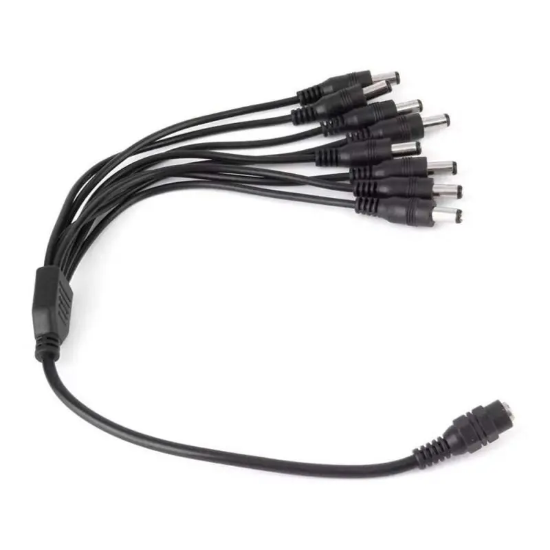 Cables de Poder,Cable Poder Splitter Camara Seguridad 8 Salidas Jack 5.5*2.5