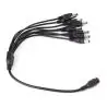 Cables de Poder,Cable Poder Splitter Camara Seguridad 8 Salidas Jack 5.5*2.5