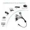 Cables de Poder,Cable Poder Splitter Camara Seguridad 8 Salidas Jack 5.5*2.5
