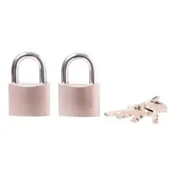 Candados,Candados Hermanados Doble Con LLave Reforzado Seguridad Casa