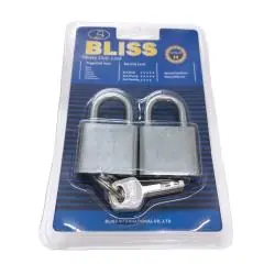 Candados,Candados Hermanados Doble Con LLave Reforzado Seguridad Casa