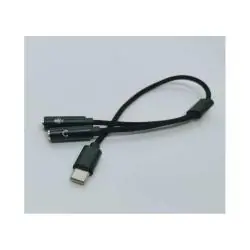 Adaptador Splitter Tipo C Auxiliar Microfono Notebook Celular