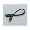 Adaptador Splitter Tipo C Auxiliar Microfono Notebook Celular