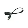 Adaptador Splitter Tipo C Auxiliar Microfono Notebook Celular