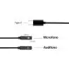 Adaptador Splitter Tipo C Auxiliar Microfono Notebook Celular