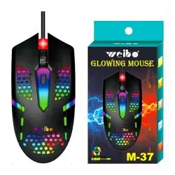 Mouse Gamer,Mouse Gamer Usb Optico Alambrico Retro Iluminado PC Notebook M-37