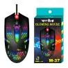 Mouse Gamer,Mouse Gamer Usb Optico Alambrico Retro Iluminado PC Notebook M-37