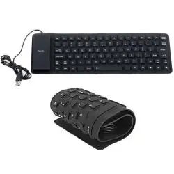 Teclados,Teclado Usb Flexible PLegable Portatil Para Pc Notebook