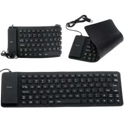 Teclados,Teclado Usb Flexible PLegable Portatil Para Pc Notebook
